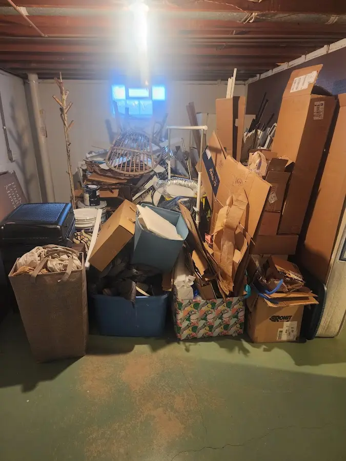 Roll-off dumpster container at job site for Construction Dumpster Rental in Hillsborough